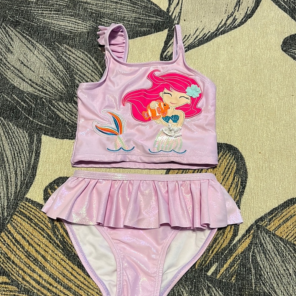 Flapdoodles toddler girls 2 piece swimsuit